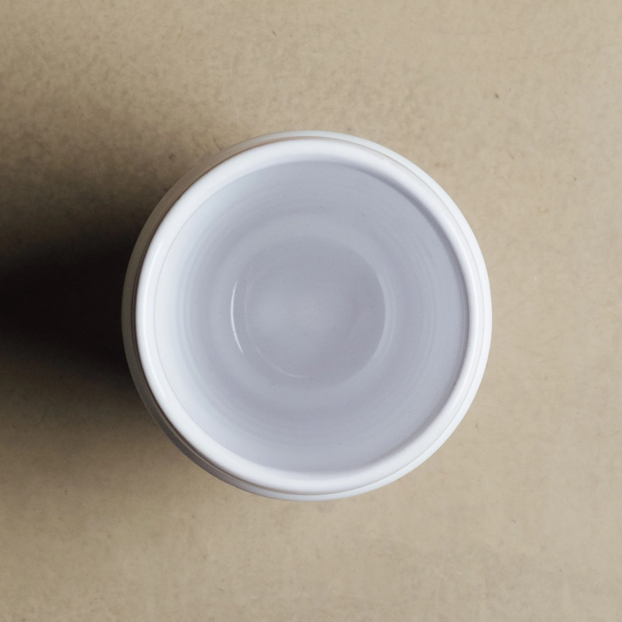 Earth Hues White & Ochre Beldi Cup view 2