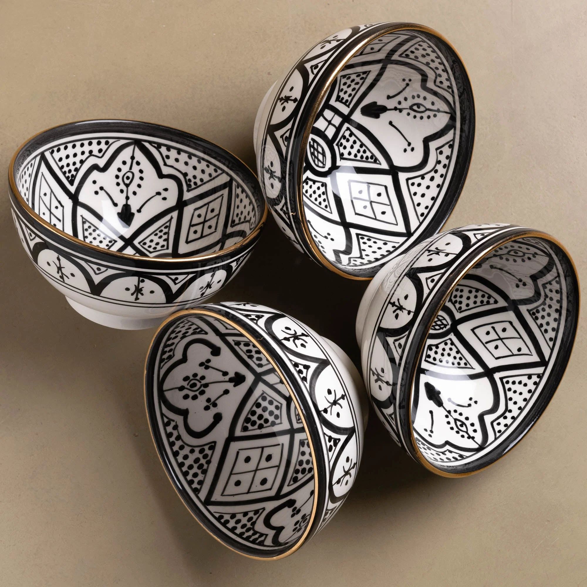 Fez Noir & Gold Bowl