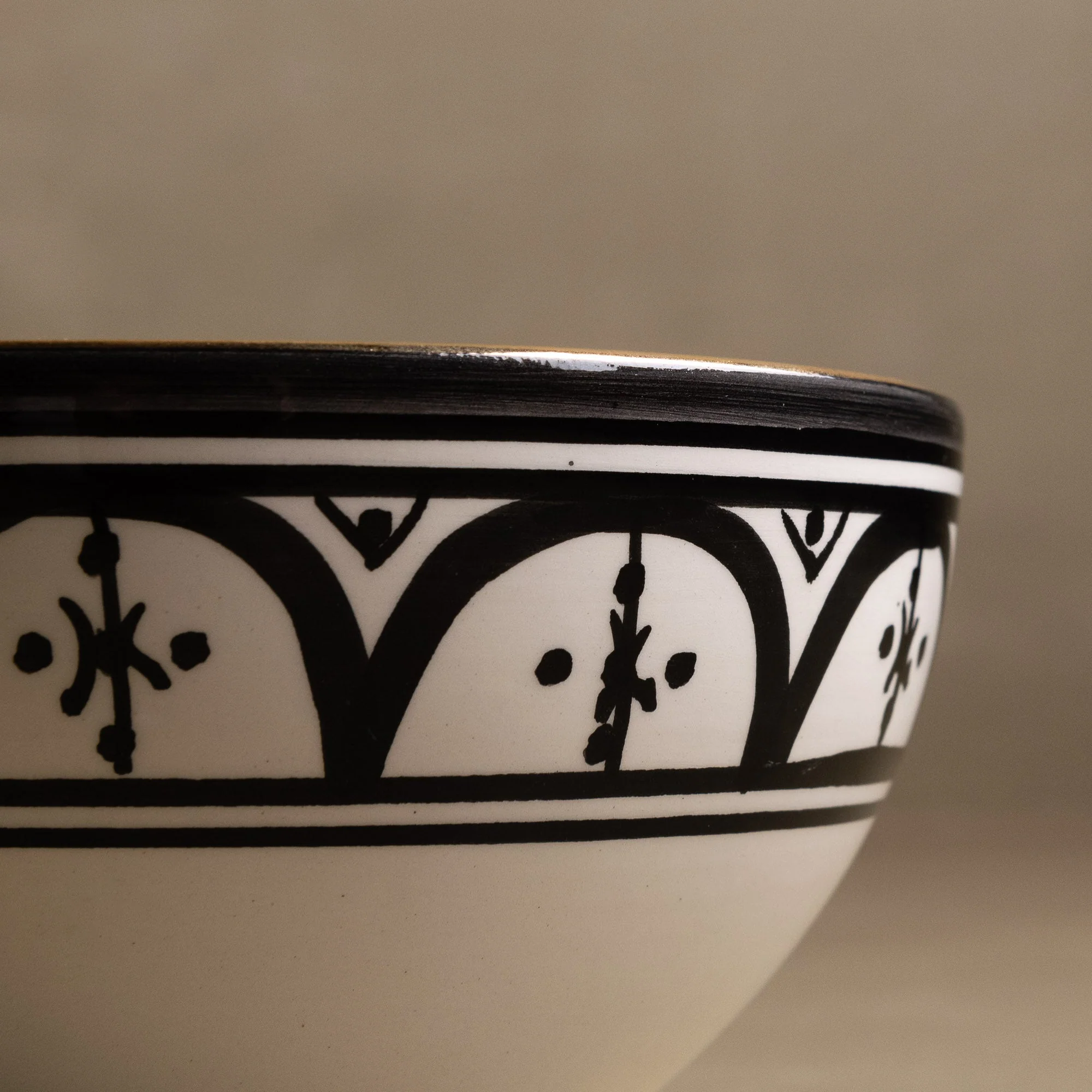 Fez Noir & Gold Bowl view 3