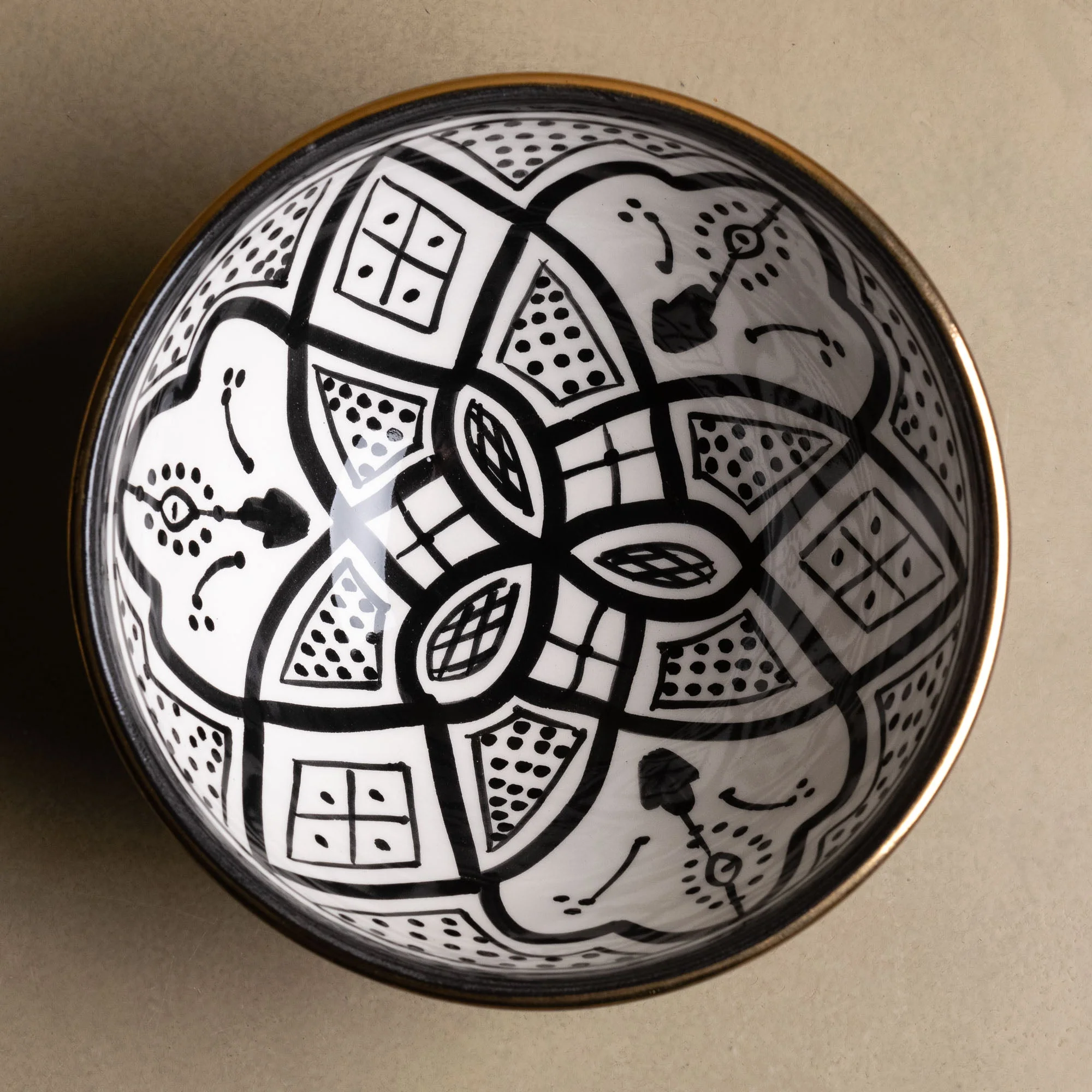 Fez Noir & Gold Bowl view 5