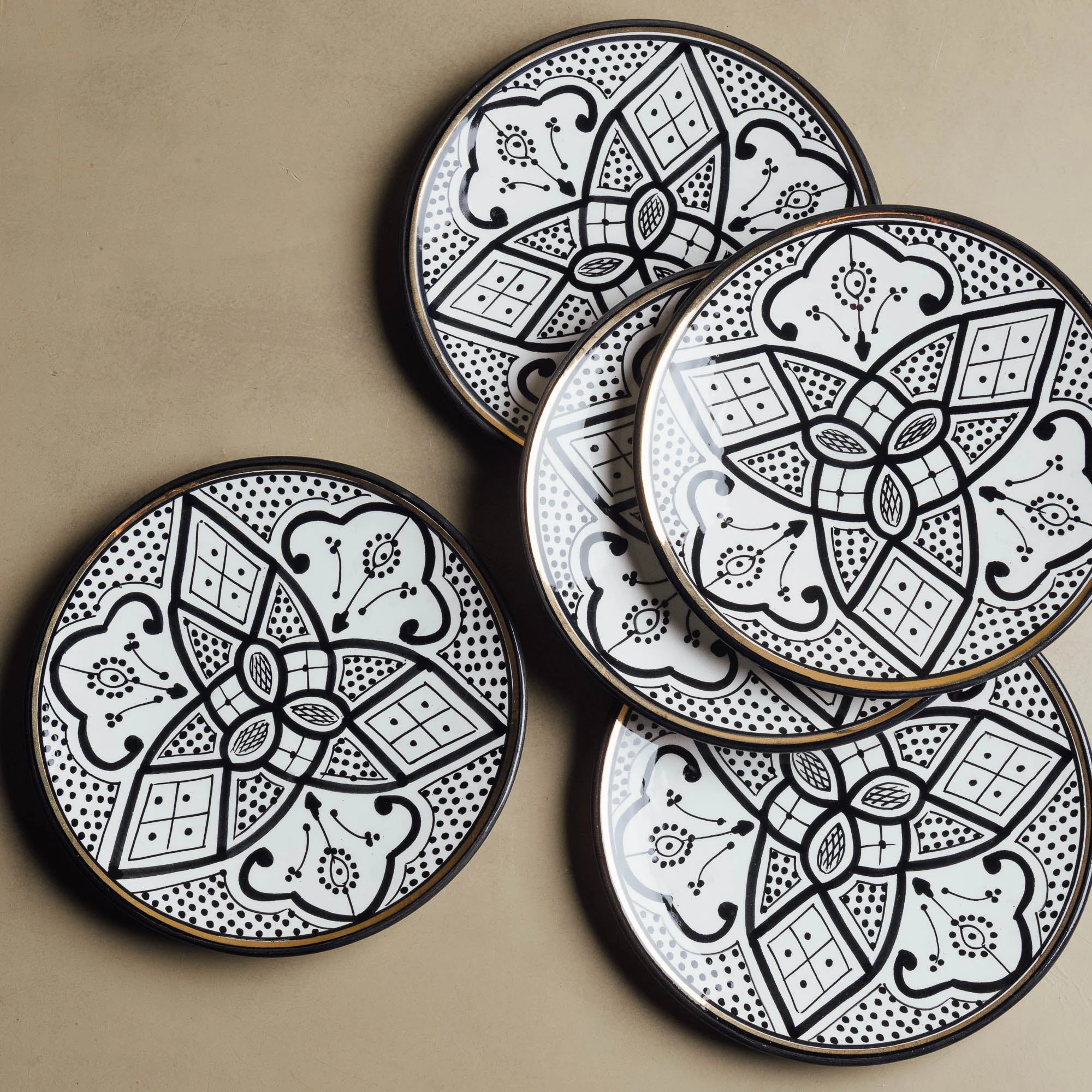 Fez Black & Gold Dinner Plate view 3