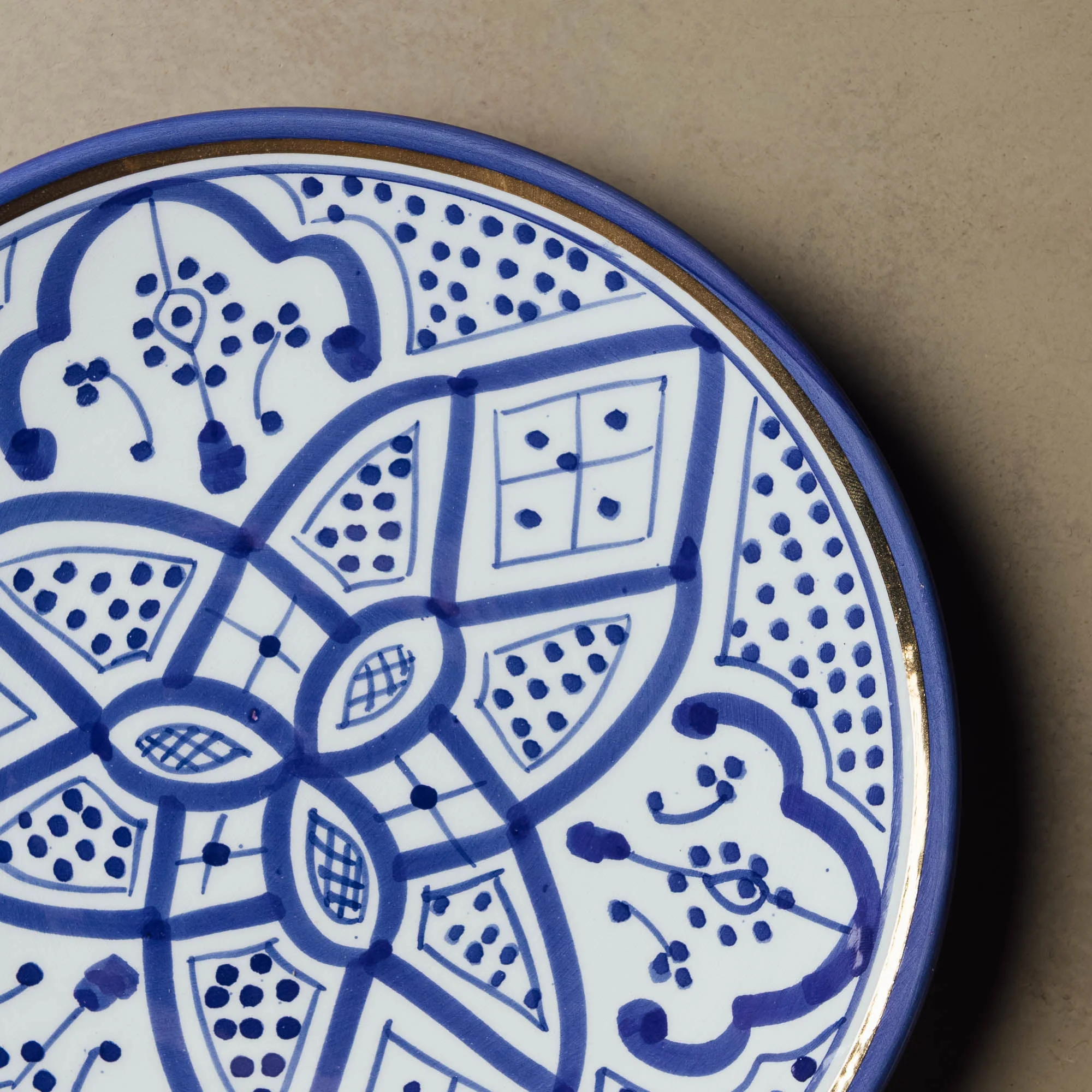 Fez Blue & Gold Dinner Plate view 3