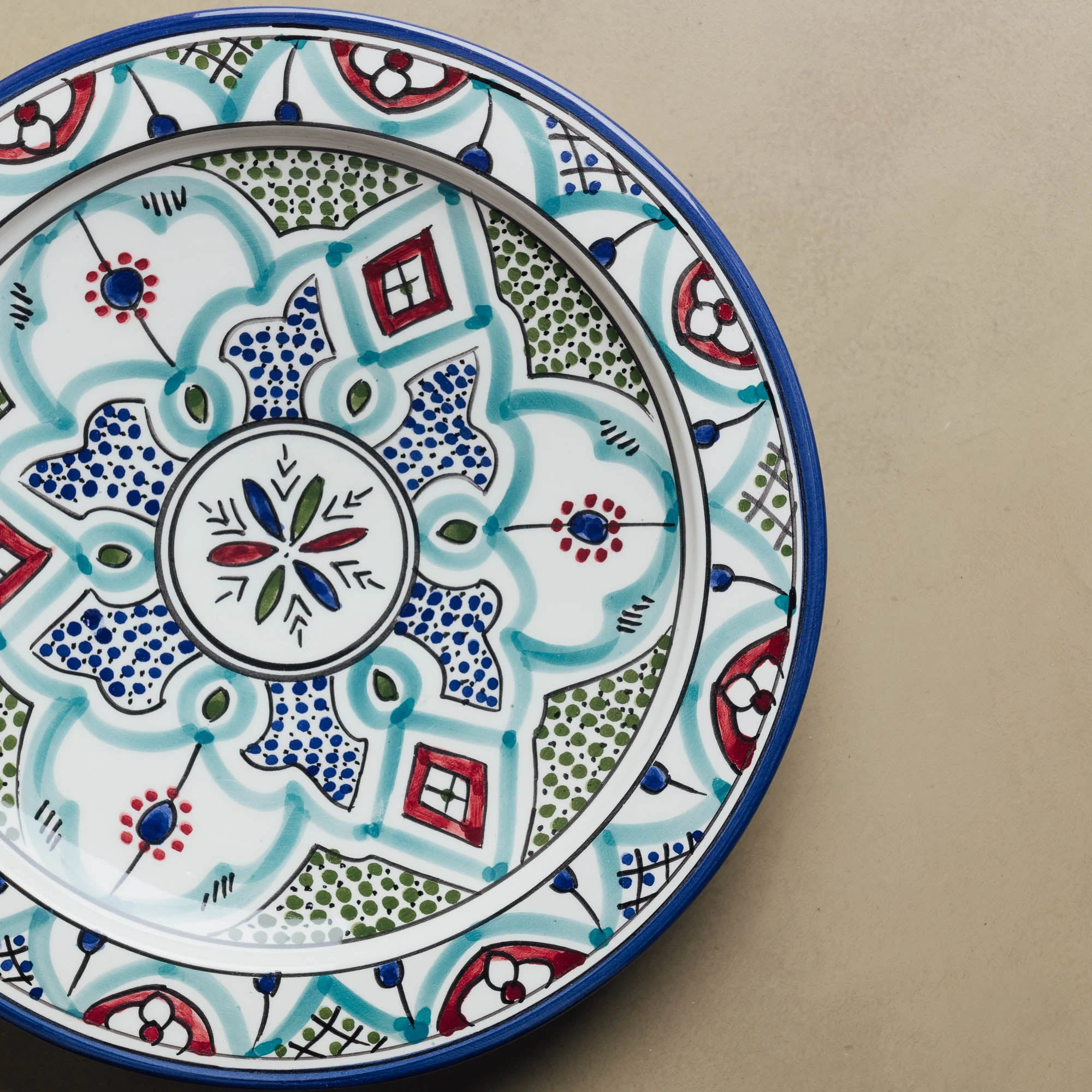 Fez Blue & Green Dinner Plate view 3