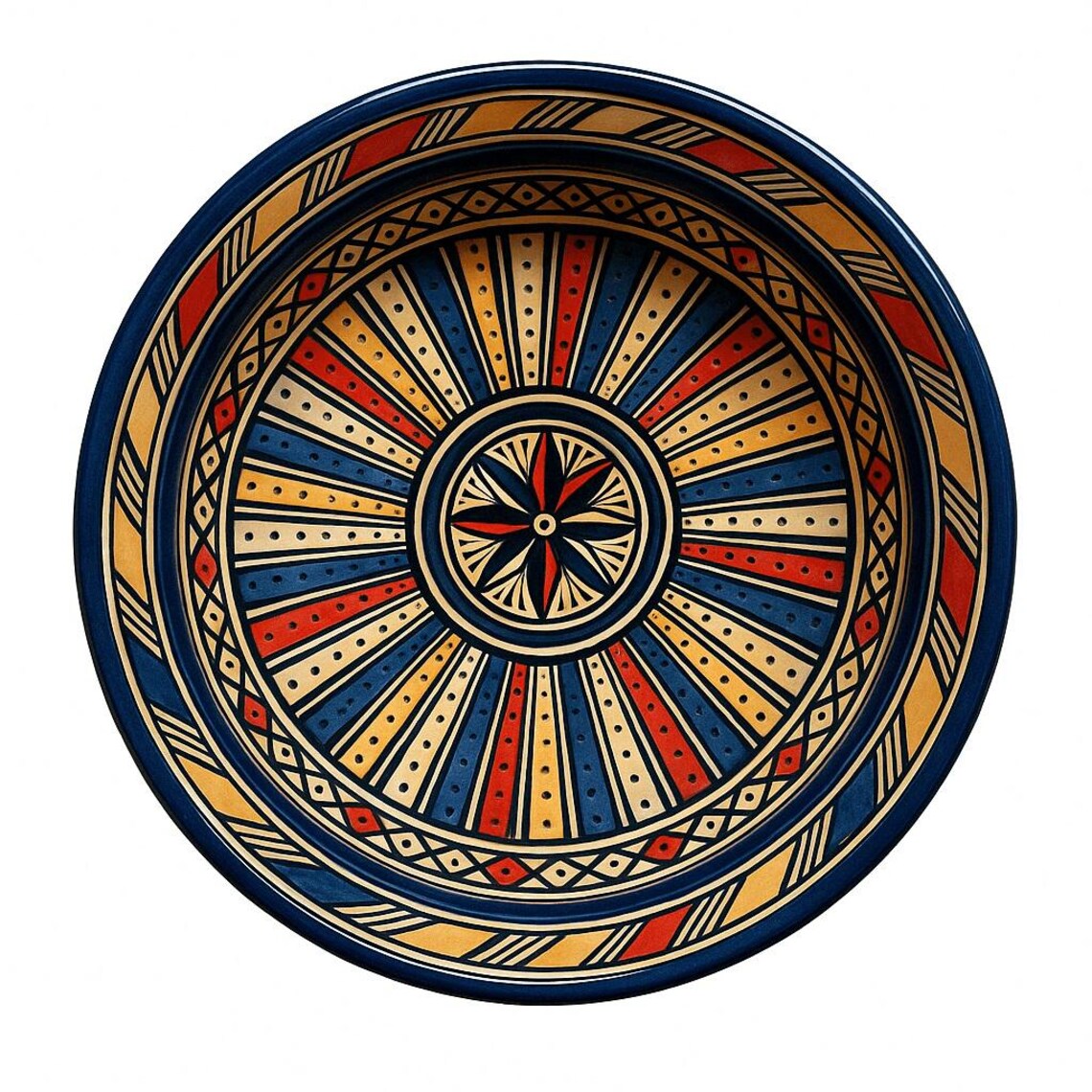 Serving Bowl Berber Blue view 2