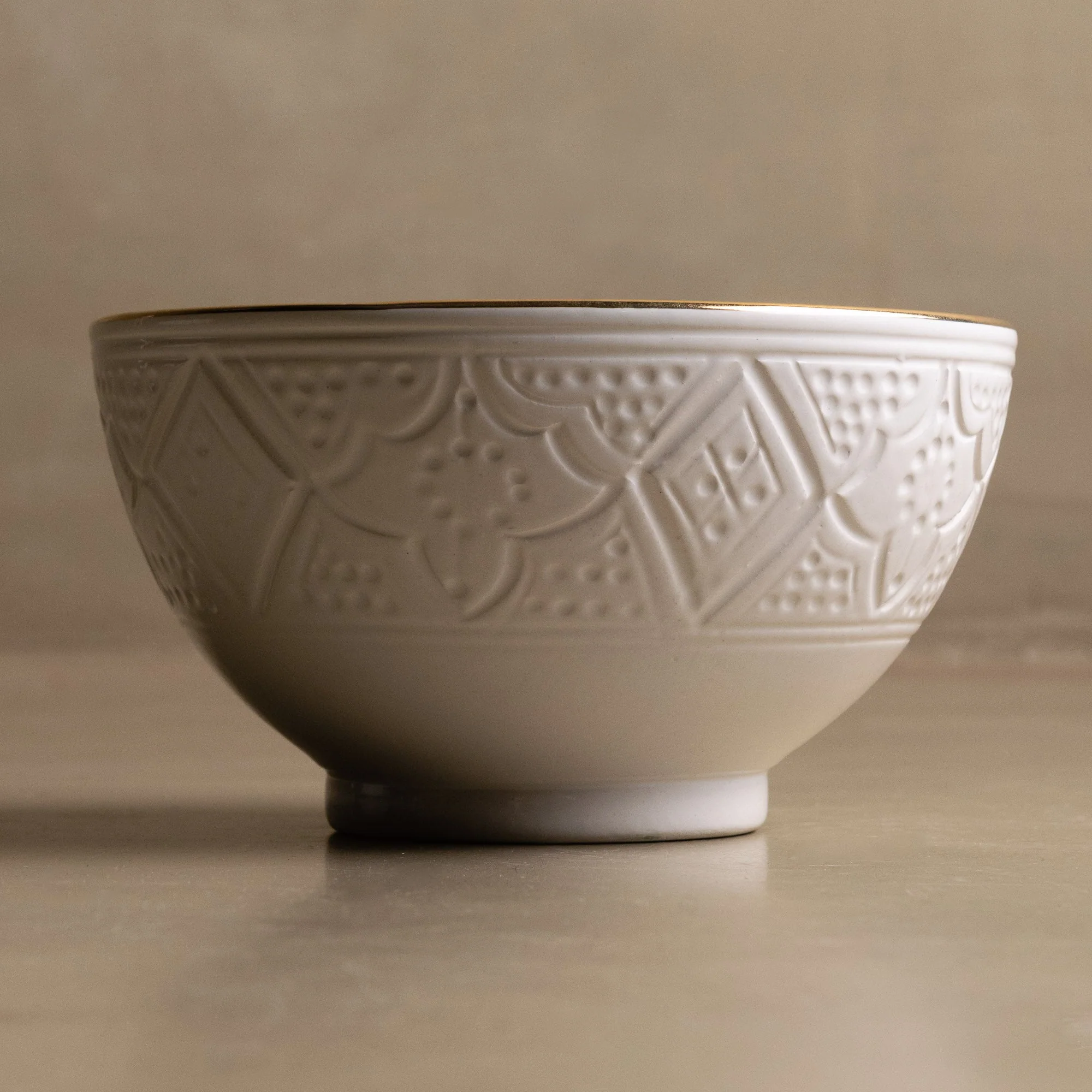 Zagora White & Gold Bowl view 7