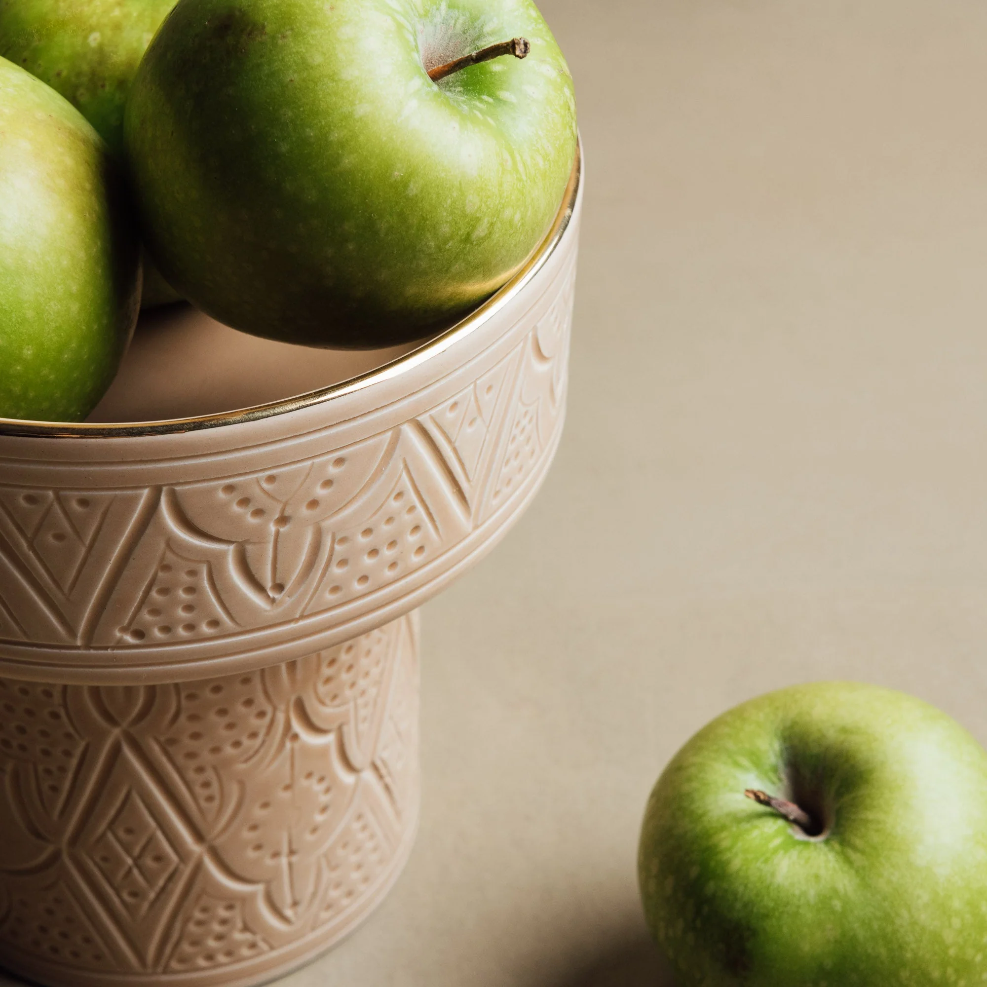 Zagora Sand Pedestal Bowl view 3